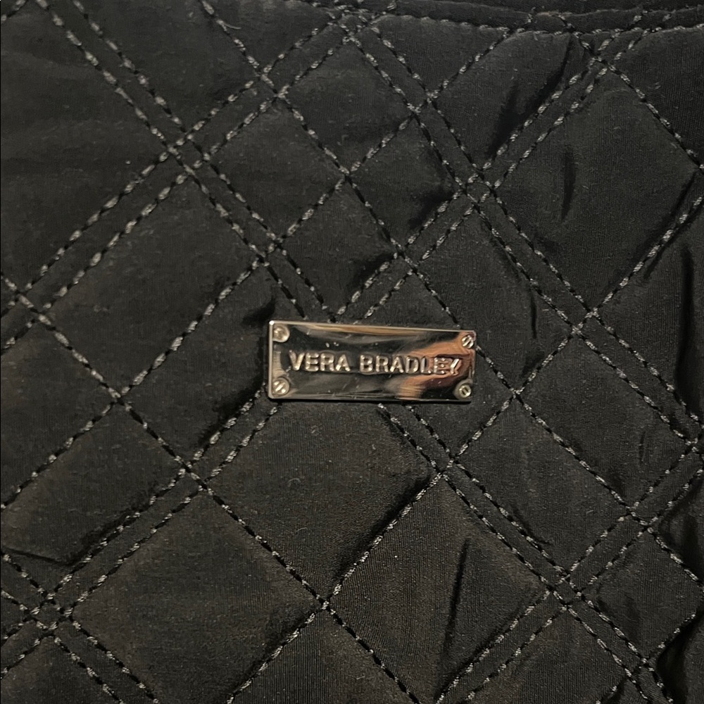 Vera Bradley Black Quilted Shoulder Bag - Picture 2 of 16